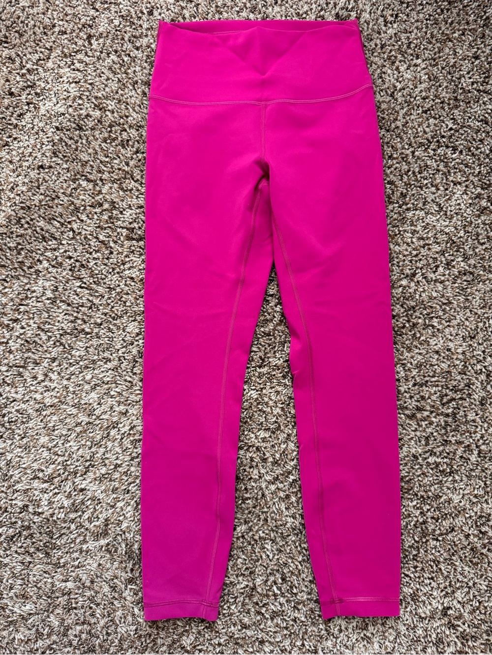 lululemon athletica size 6 Bright Fuchsia High-Waist Leggings 25” inseam